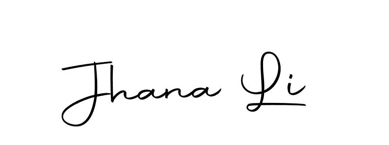 The best way (Autography-DOLnW) to make a short signature is to pick only two or three words in your name. The name Jhana Li include a total of six letters. For converting this name. Jhana Li signature style 10 images and pictures png