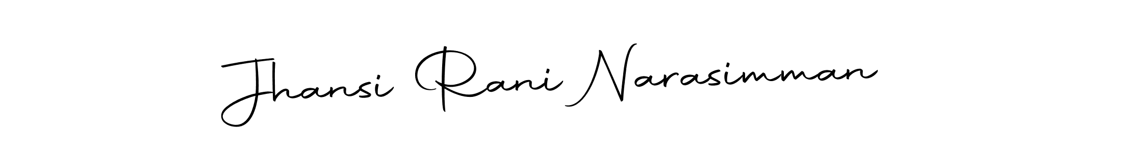 Make a beautiful signature design for name Jhansi Rani Narasimman. Use this online signature maker to create a handwritten signature for free. Jhansi Rani Narasimman signature style 10 images and pictures png