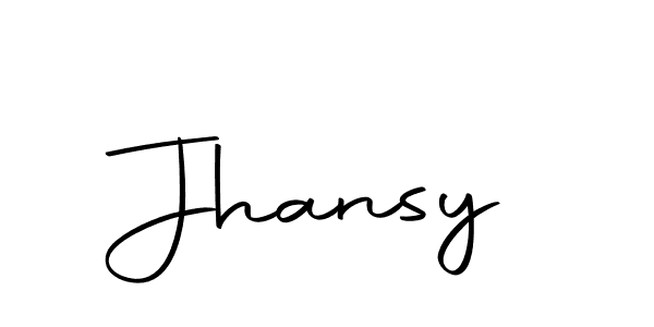 Use a signature maker to create a handwritten signature online. With this signature software, you can design (Autography-DOLnW) your own signature for name Jhansy. Jhansy signature style 10 images and pictures png