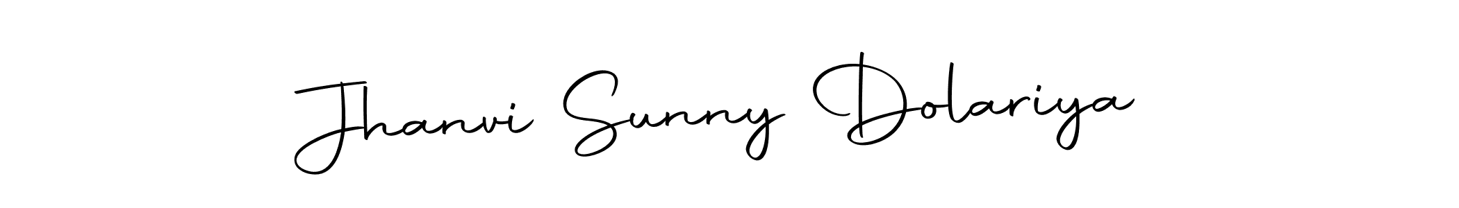 Also we have Jhanvi Sunny Dolariya name is the best signature style. Create professional handwritten signature collection using Autography-DOLnW autograph style. Jhanvi Sunny Dolariya signature style 10 images and pictures png