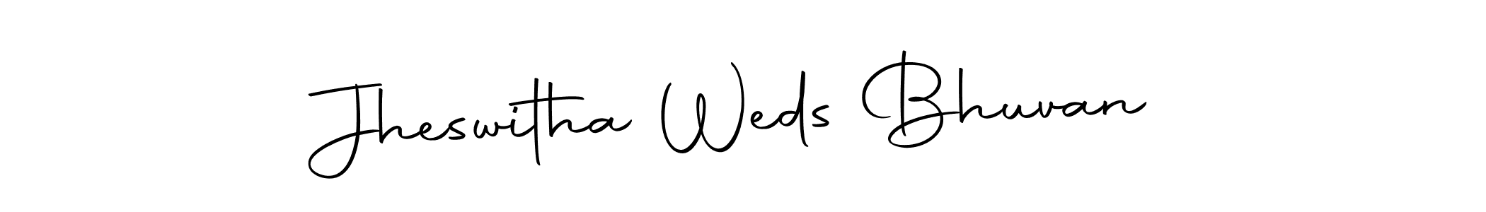 Also we have Jheswitha Weds Bhuvan name is the best signature style. Create professional handwritten signature collection using Autography-DOLnW autograph style. Jheswitha Weds Bhuvan signature style 10 images and pictures png