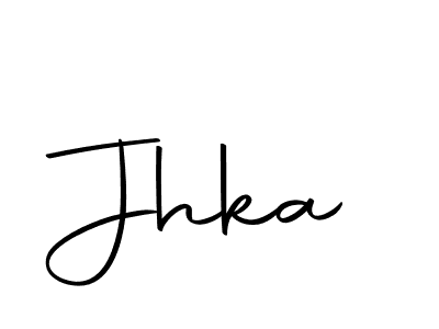 Create a beautiful signature design for name Jhka. With this signature (Autography-DOLnW) fonts, you can make a handwritten signature for free. Jhka signature style 10 images and pictures png