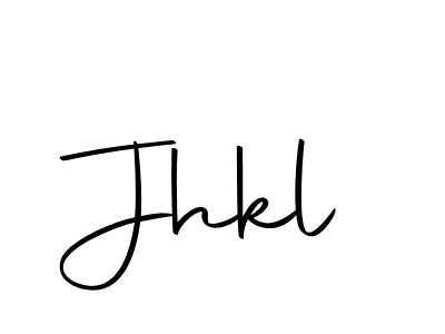 Use a signature maker to create a handwritten signature online. With this signature software, you can design (Autography-DOLnW) your own signature for name Jhkl. Jhkl signature style 10 images and pictures png
