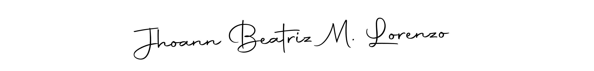 if you are searching for the best signature style for your name Jhoann Beatriz M. Lorenzo. so please give up your signature search. here we have designed multiple signature styles  using Autography-DOLnW. Jhoann Beatriz M. Lorenzo signature style 10 images and pictures png