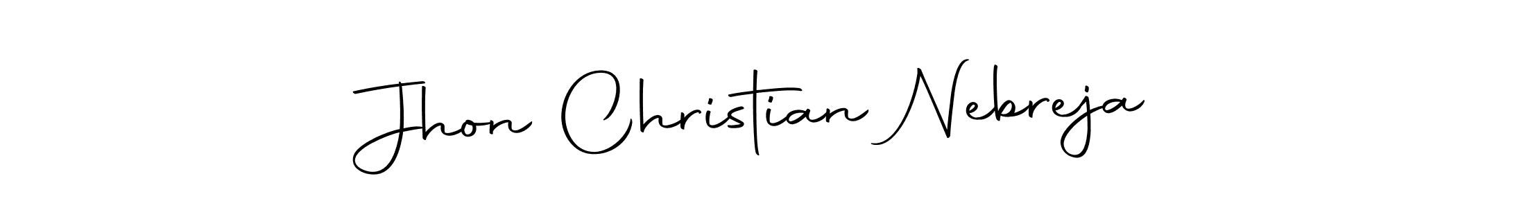 Similarly Autography-DOLnW is the best handwritten signature design. Signature creator online .You can use it as an online autograph creator for name Jhon Christian Nebreja. Jhon Christian Nebreja signature style 10 images and pictures png