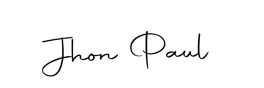Make a beautiful signature design for name Jhon Paul. With this signature (Autography-DOLnW) style, you can create a handwritten signature for free. Jhon Paul signature style 10 images and pictures png