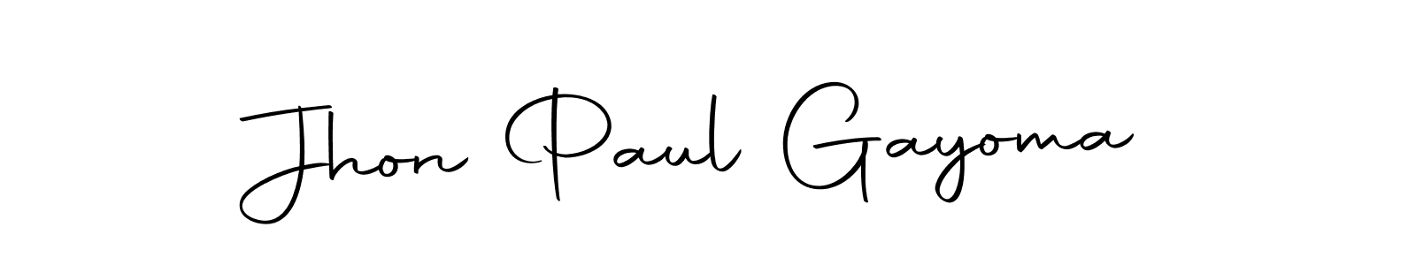 It looks lik you need a new signature style for name Jhon Paul Gayoma. Design unique handwritten (Autography-DOLnW) signature with our free signature maker in just a few clicks. Jhon Paul Gayoma signature style 10 images and pictures png