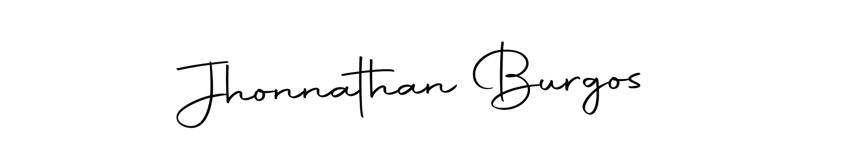 Also we have Jhonnathan Burgos name is the best signature style. Create professional handwritten signature collection using Autography-DOLnW autograph style. Jhonnathan Burgos signature style 10 images and pictures png