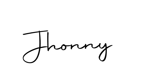 Design your own signature with our free online signature maker. With this signature software, you can create a handwritten (Autography-DOLnW) signature for name Jhonny. Jhonny signature style 10 images and pictures png