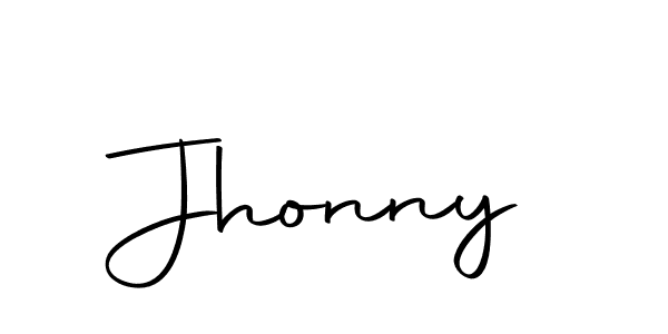 Design your own signature with our free online signature maker. With this signature software, you can create a handwritten (Autography-DOLnW) signature for name Jhonny. Jhonny signature style 10 images and pictures png