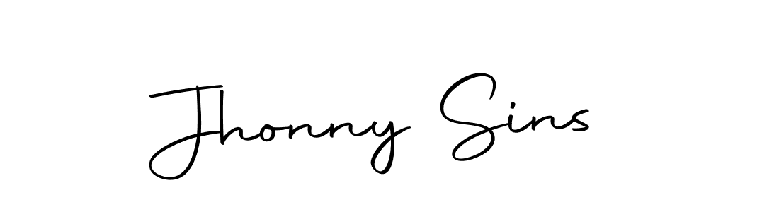 Use a signature maker to create a handwritten signature online. With this signature software, you can design (Autography-DOLnW) your own signature for name Jhonny Sins. Jhonny Sins signature style 10 images and pictures png