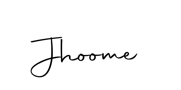 Use a signature maker to create a handwritten signature online. With this signature software, you can design (Autography-DOLnW) your own signature for name Jhoome. Jhoome signature style 10 images and pictures png