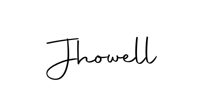 Use a signature maker to create a handwritten signature online. With this signature software, you can design (Autography-DOLnW) your own signature for name Jhowell. Jhowell signature style 10 images and pictures png