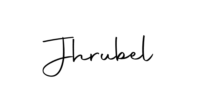 The best way (Autography-DOLnW) to make a short signature is to pick only two or three words in your name. The name Jhrubel include a total of six letters. For converting this name. Jhrubel signature style 10 images and pictures png