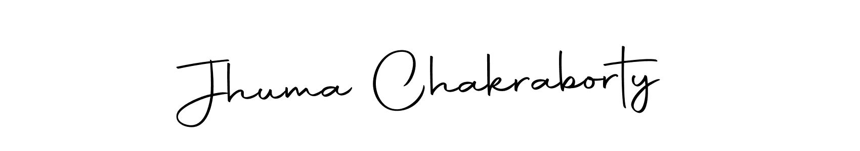 Design your own signature with our free online signature maker. With this signature software, you can create a handwritten (Autography-DOLnW) signature for name Jhuma Chakraborty. Jhuma Chakraborty signature style 10 images and pictures png