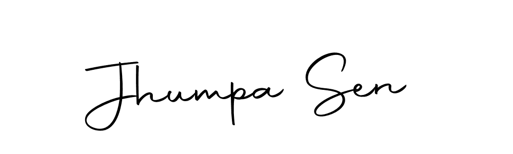 Create a beautiful signature design for name Jhumpa Sen. With this signature (Autography-DOLnW) fonts, you can make a handwritten signature for free. Jhumpa Sen signature style 10 images and pictures png