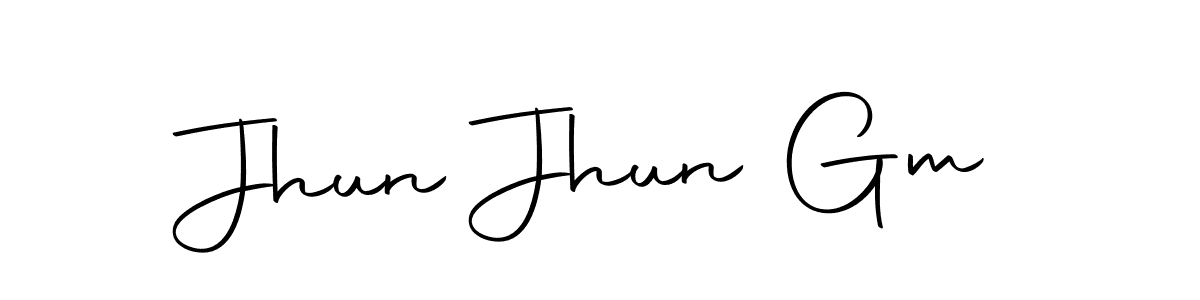 You should practise on your own different ways (Autography-DOLnW) to write your name (Jhun Jhun Gm) in signature. don't let someone else do it for you. Jhun Jhun Gm signature style 10 images and pictures png