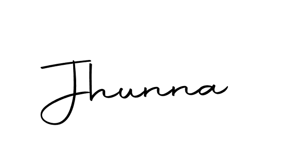 You should practise on your own different ways (Autography-DOLnW) to write your name (Jhunna) in signature. don't let someone else do it for you. Jhunna signature style 10 images and pictures png