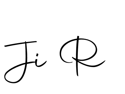 You should practise on your own different ways (Autography-DOLnW) to write your name (Ji R) in signature. don't let someone else do it for you. Ji R signature style 10 images and pictures png