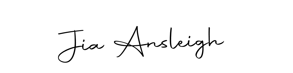 Also we have Jia Ansleigh name is the best signature style. Create professional handwritten signature collection using Autography-DOLnW autograph style. Jia Ansleigh signature style 10 images and pictures png