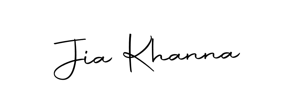You should practise on your own different ways (Autography-DOLnW) to write your name (Jia Khanna) in signature. don't let someone else do it for you. Jia Khanna signature style 10 images and pictures png