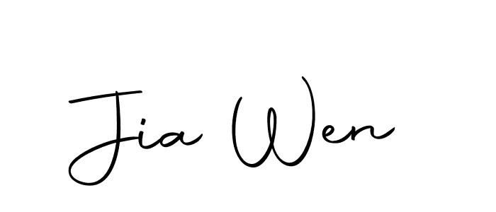 You should practise on your own different ways (Autography-DOLnW) to write your name (Jia Wen) in signature. don't let someone else do it for you. Jia Wen signature style 10 images and pictures png