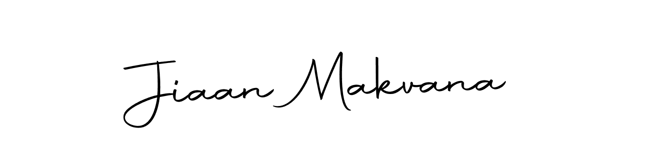 How to make Jiaan Makvana name signature. Use Autography-DOLnW style for creating short signs online. This is the latest handwritten sign. Jiaan Makvana signature style 10 images and pictures png