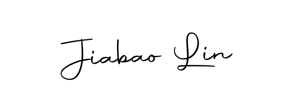 How to make Jiabao Lin name signature. Use Autography-DOLnW style for creating short signs online. This is the latest handwritten sign. Jiabao Lin signature style 10 images and pictures png