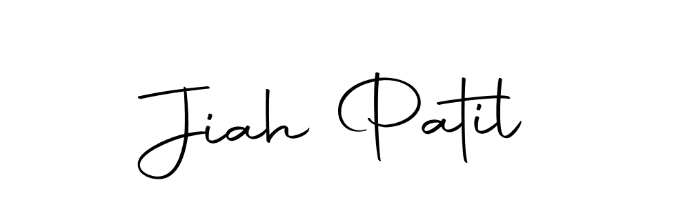 Design your own signature with our free online signature maker. With this signature software, you can create a handwritten (Autography-DOLnW) signature for name Jiah Patil. Jiah Patil signature style 10 images and pictures png