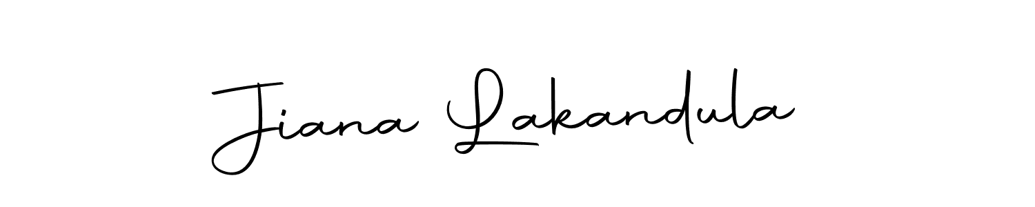 Design your own signature with our free online signature maker. With this signature software, you can create a handwritten (Autography-DOLnW) signature for name Jiana Lakandula. Jiana Lakandula signature style 10 images and pictures png
