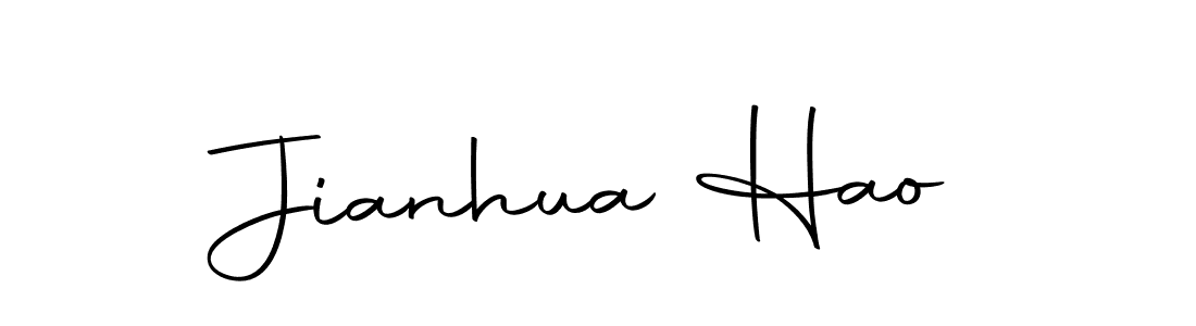 Autography-DOLnW is a professional signature style that is perfect for those who want to add a touch of class to their signature. It is also a great choice for those who want to make their signature more unique. Get Jianhua Hao name to fancy signature for free. Jianhua Hao signature style 10 images and pictures png