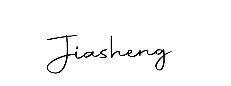 Create a beautiful signature design for name Jiasheng. With this signature (Autography-DOLnW) fonts, you can make a handwritten signature for free. Jiasheng signature style 10 images and pictures png