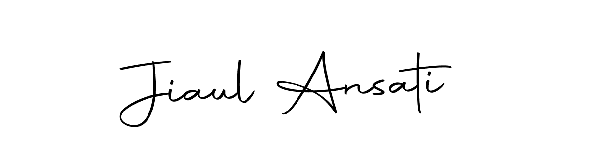 Create a beautiful signature design for name Jiaul Ansati. With this signature (Autography-DOLnW) fonts, you can make a handwritten signature for free. Jiaul Ansati signature style 10 images and pictures png