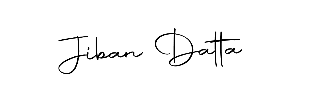 Use a signature maker to create a handwritten signature online. With this signature software, you can design (Autography-DOLnW) your own signature for name Jiban Datta. Jiban Datta signature style 10 images and pictures png