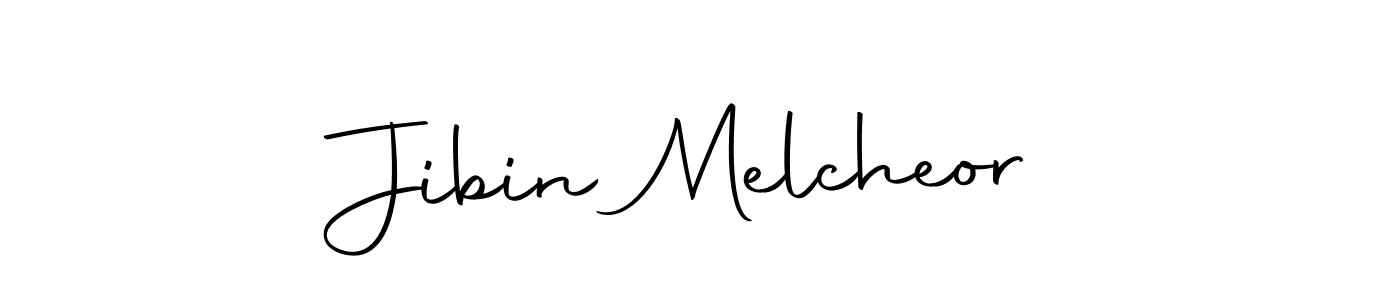 Make a beautiful signature design for name Jibin Melcheor. Use this online signature maker to create a handwritten signature for free. Jibin Melcheor signature style 10 images and pictures png