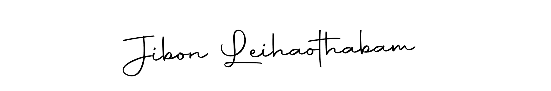 Design your own signature with our free online signature maker. With this signature software, you can create a handwritten (Autography-DOLnW) signature for name Jibon Leihaothabam. Jibon Leihaothabam signature style 10 images and pictures png