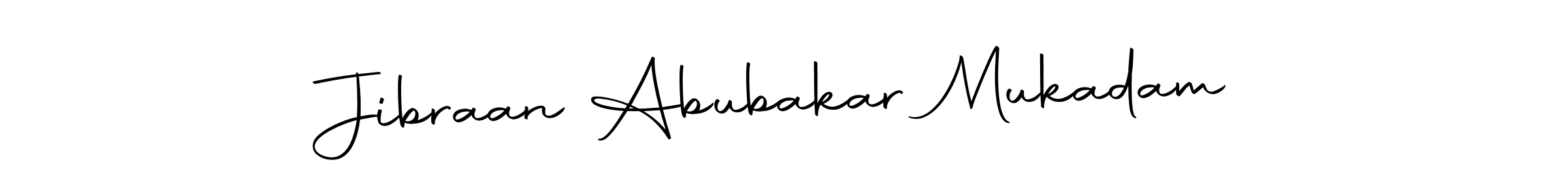 You should practise on your own different ways (Autography-DOLnW) to write your name (Jibraan Abubakar Mukadam) in signature. don't let someone else do it for you. Jibraan Abubakar Mukadam signature style 10 images and pictures png