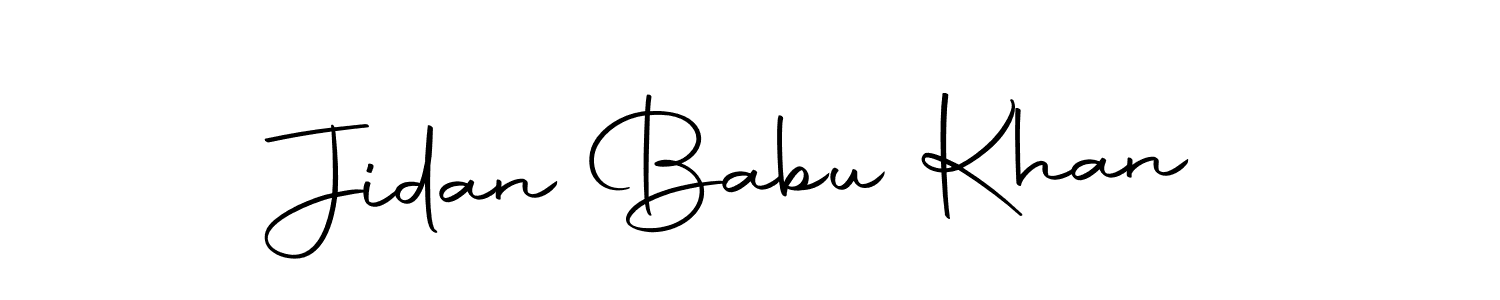 You can use this online signature creator to create a handwritten signature for the name Jidan Babu Khan. This is the best online autograph maker. Jidan Babu Khan signature style 10 images and pictures png