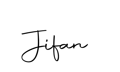 Design your own signature with our free online signature maker. With this signature software, you can create a handwritten (Autography-DOLnW) signature for name Jifan. Jifan signature style 10 images and pictures png