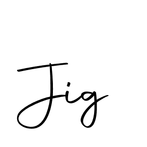 Design your own signature with our free online signature maker. With this signature software, you can create a handwritten (Autography-DOLnW) signature for name Jig. Jig signature style 10 images and pictures png