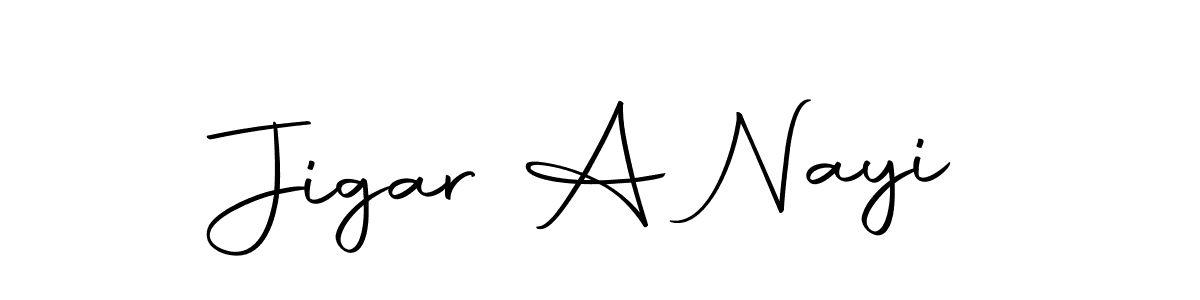 Create a beautiful signature design for name Jigar A Nayi. With this signature (Autography-DOLnW) fonts, you can make a handwritten signature for free. Jigar A Nayi signature style 10 images and pictures png