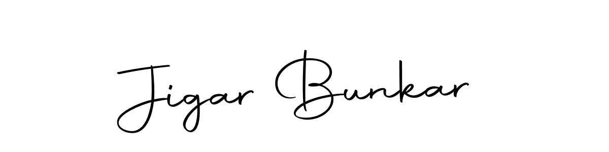 Design your own signature with our free online signature maker. With this signature software, you can create a handwritten (Autography-DOLnW) signature for name Jigar Bunkar. Jigar Bunkar signature style 10 images and pictures png