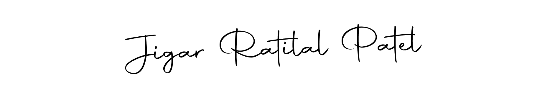 Make a beautiful signature design for name Jigar Ratilal Patel. With this signature (Autography-DOLnW) style, you can create a handwritten signature for free. Jigar Ratilal Patel signature style 10 images and pictures png