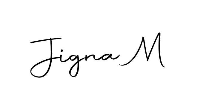 How to make Jigna M name signature. Use Autography-DOLnW style for creating short signs online. This is the latest handwritten sign. Jigna M signature style 10 images and pictures png