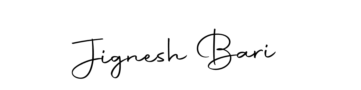 Create a beautiful signature design for name Jignesh Bari. With this signature (Autography-DOLnW) fonts, you can make a handwritten signature for free. Jignesh Bari signature style 10 images and pictures png