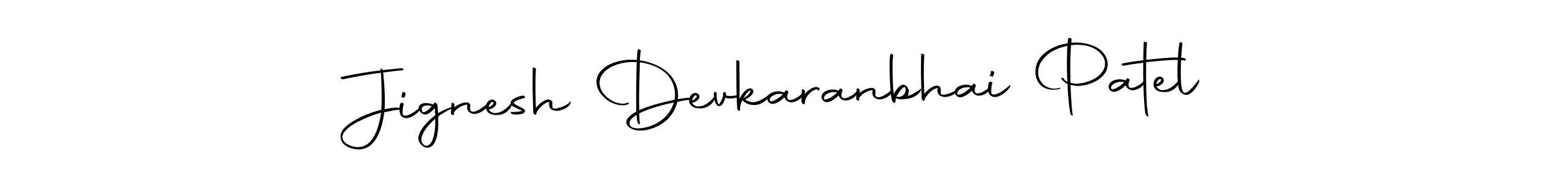 Make a beautiful signature design for name Jignesh Devkaranbhai Patel. With this signature (Autography-DOLnW) style, you can create a handwritten signature for free. Jignesh Devkaranbhai Patel signature style 10 images and pictures png