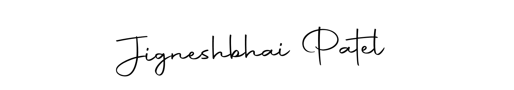 Create a beautiful signature design for name Jigneshbhai Patel. With this signature (Autography-DOLnW) fonts, you can make a handwritten signature for free. Jigneshbhai Patel signature style 10 images and pictures png