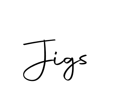 Create a beautiful signature design for name Jigs. With this signature (Autography-DOLnW) fonts, you can make a handwritten signature for free. Jigs signature style 10 images and pictures png