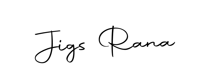 How to make Jigs Rana name signature. Use Autography-DOLnW style for creating short signs online. This is the latest handwritten sign. Jigs Rana signature style 10 images and pictures png