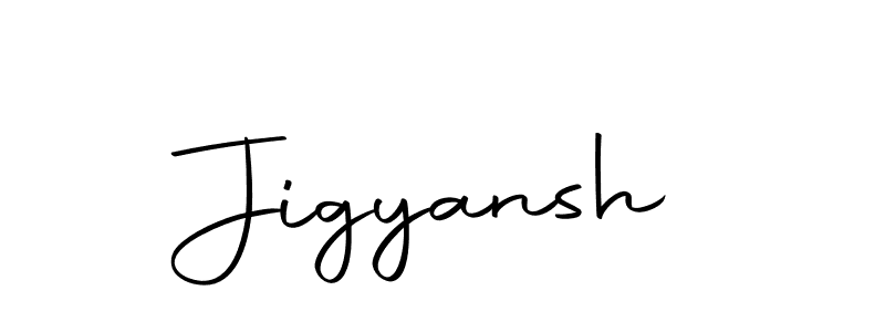 Design your own signature with our free online signature maker. With this signature software, you can create a handwritten (Autography-DOLnW) signature for name Jigyansh. Jigyansh signature style 10 images and pictures png